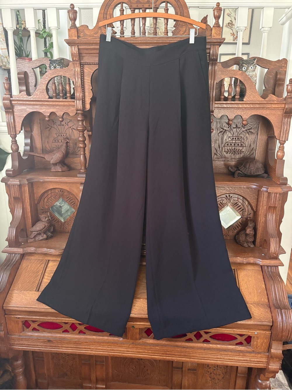 Spanx wide leg pleated tailored trouser pants
